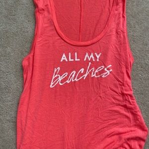 Express “All my beaches” Tank top